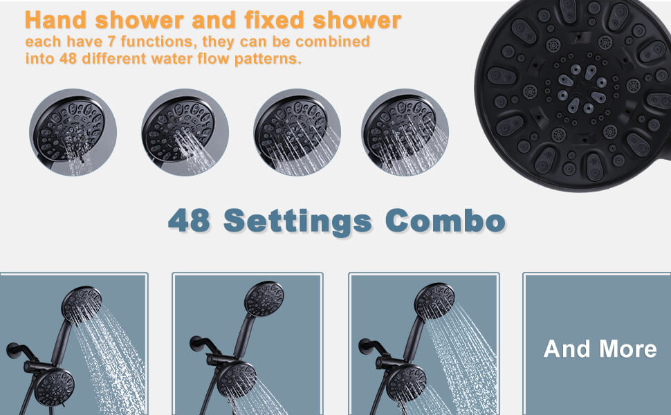 aleasha oil rubbed bronze dual rain shower head