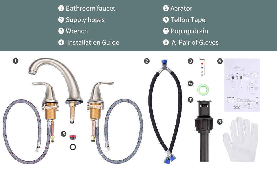 Widespread Bathroom Faucet
