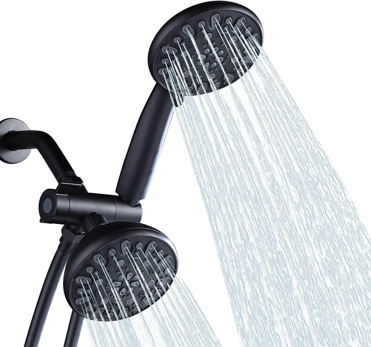 aleasha black 48 functions dual rain shower head
