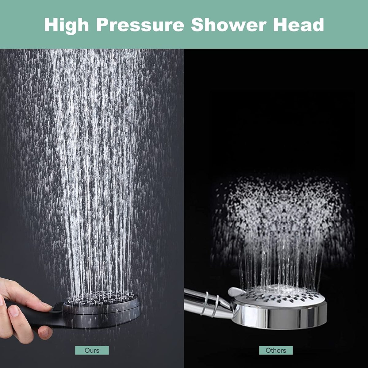 oil rubbed bronze shower head with handheld