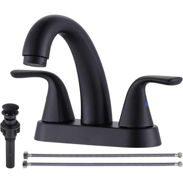 ALEASHA Matte Black Bar Sink Faucet, Bar Sink Faucet Single Hole