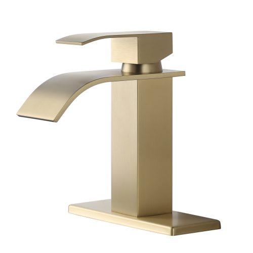 ALEASHA bathroom faucets provide an elegant look for your bathroom. Designed to fit 1 or 3 holes desk. Made of stainless steel, this faucet has a clean look to resist fingerprints and corrosion.