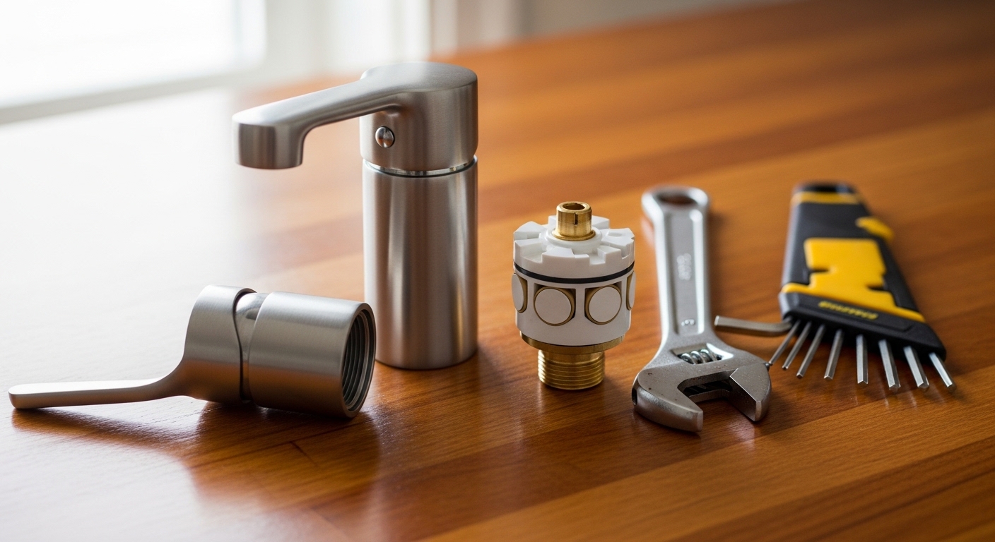 how to replace kitchen tap cartridge
