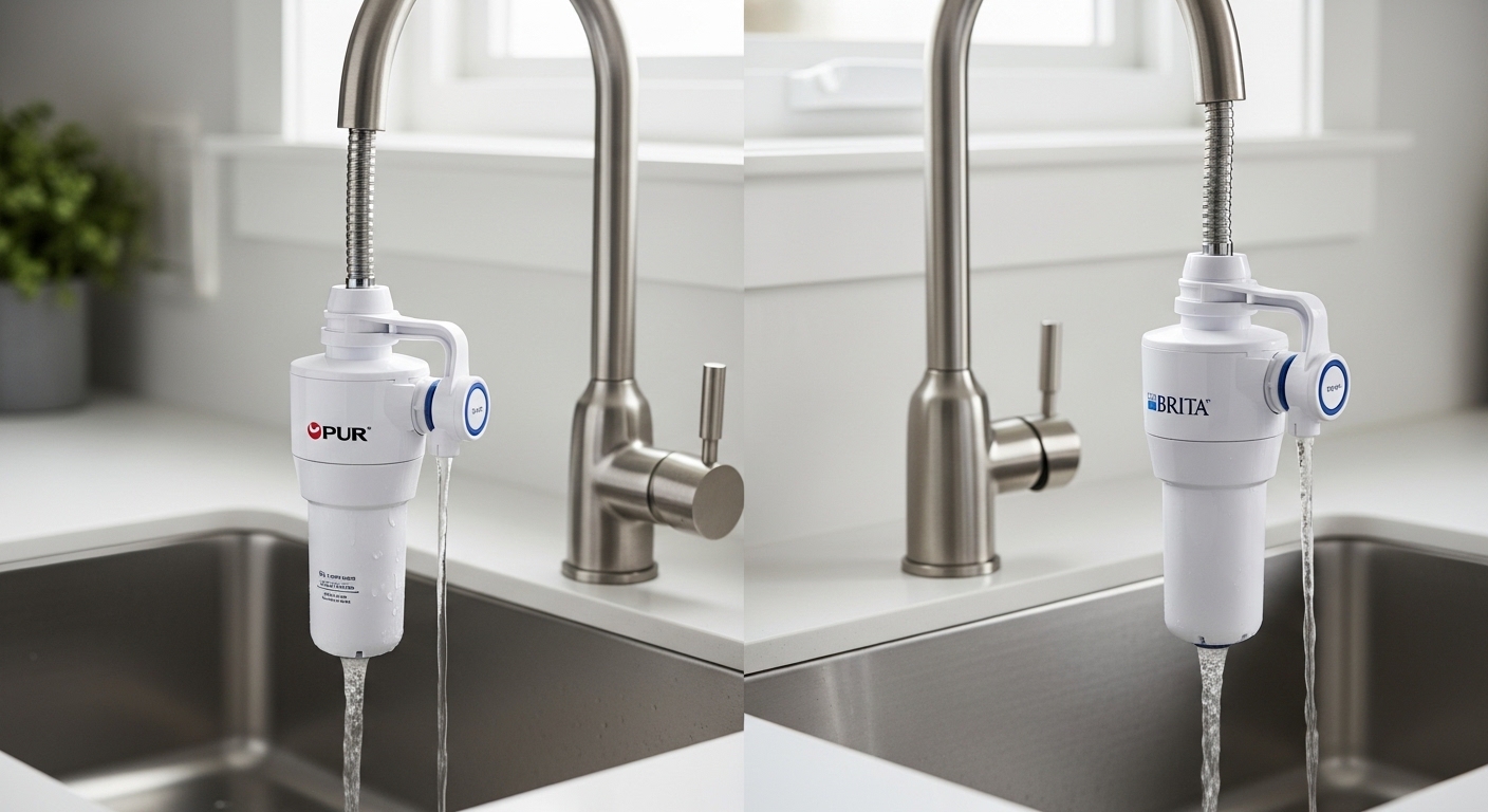 faucet water filter pur vs brita