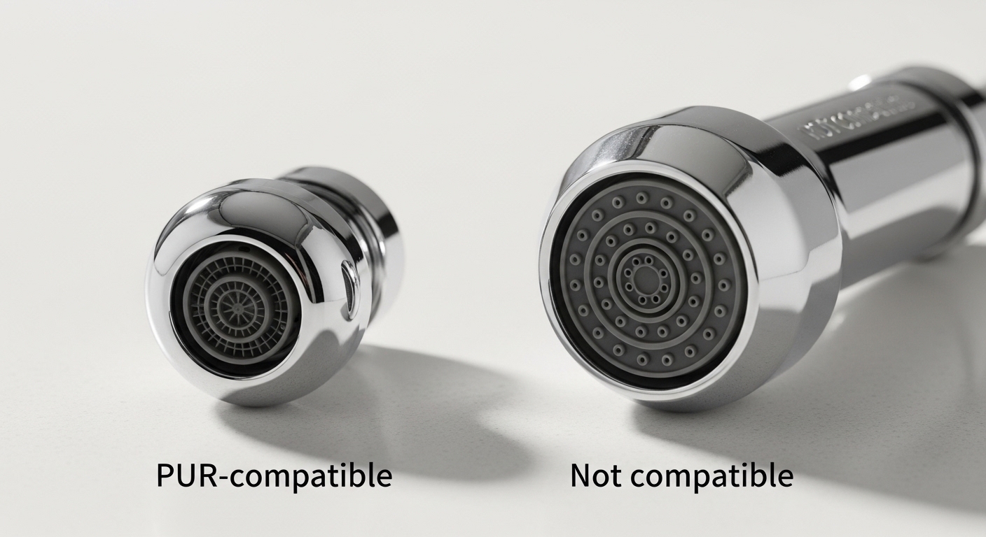 kitchen faucet compatible with pur water filter