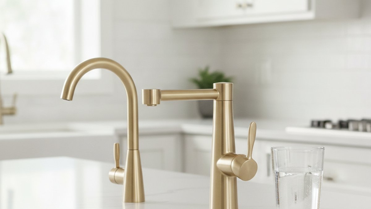 delta brushed gold reverse osmosis faucet