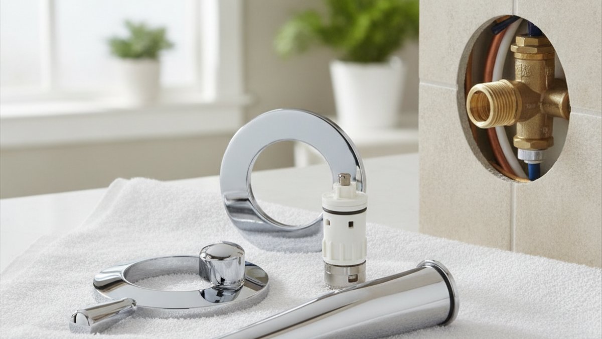 how to replace shower tub faucet